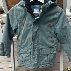 Polarn O. Pyret Kids Green Extra Warm Winter Snow Parka Jacket